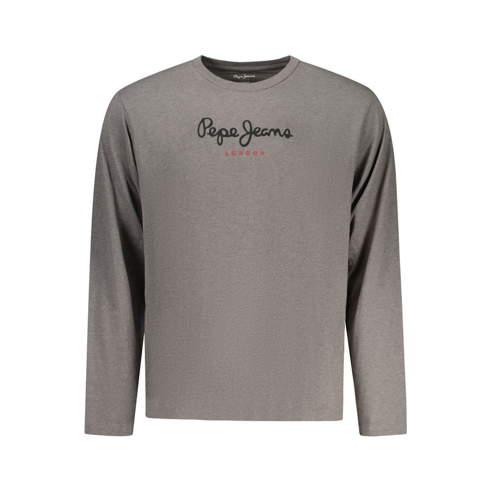 Pepe Jeans Gray Cotton Men T-Shirt