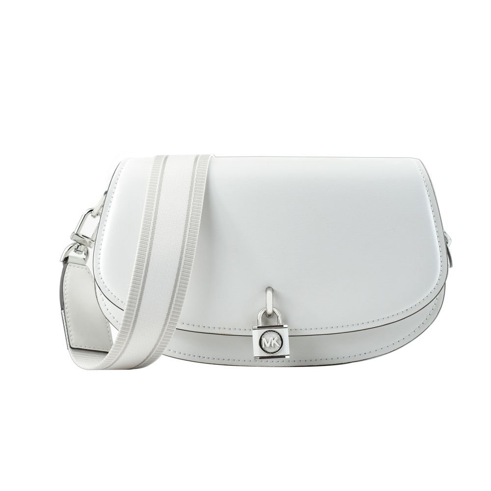 Borsa a tracolla Michael Kors in pelle bianca