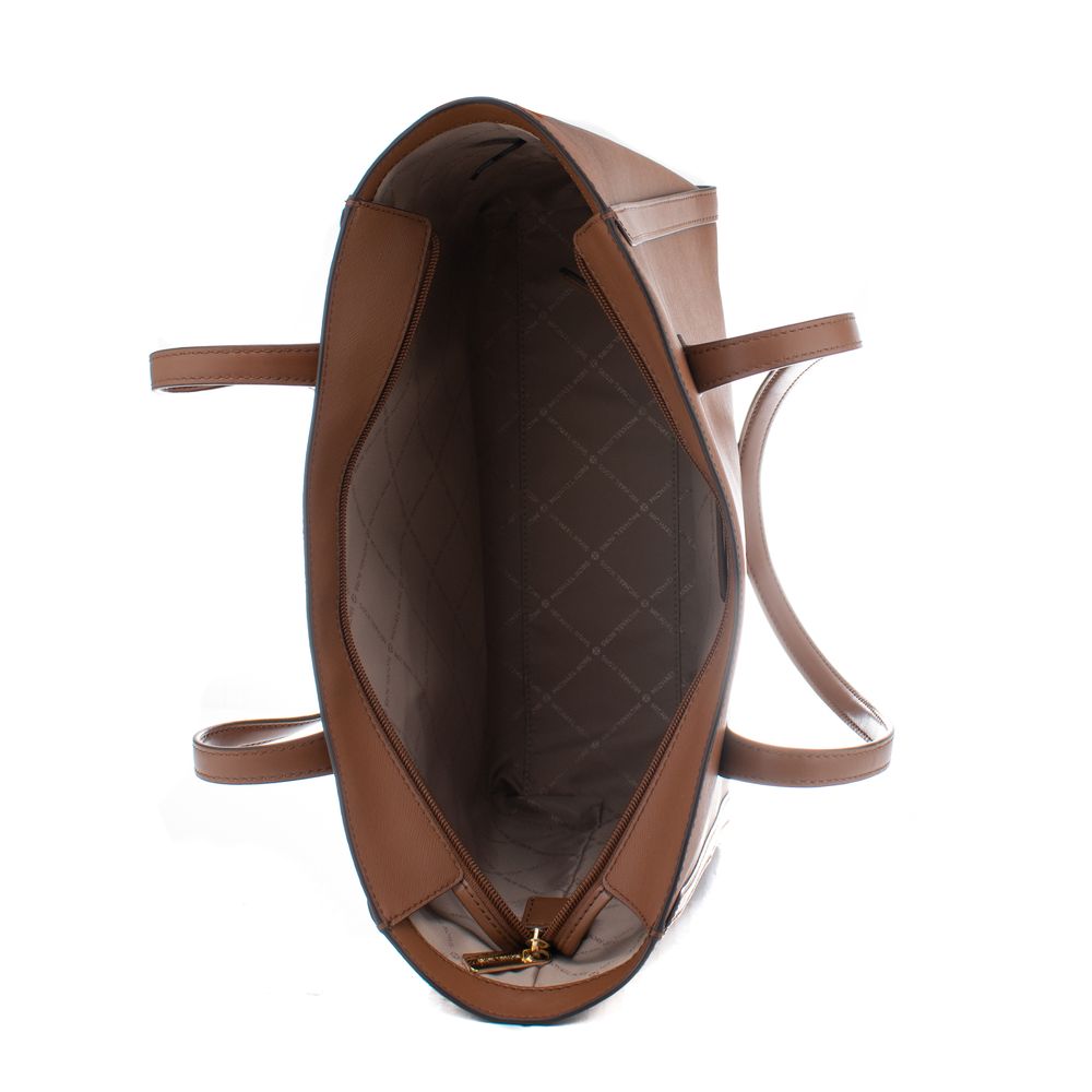 Borsa tote Michael Kors in tela marrone
