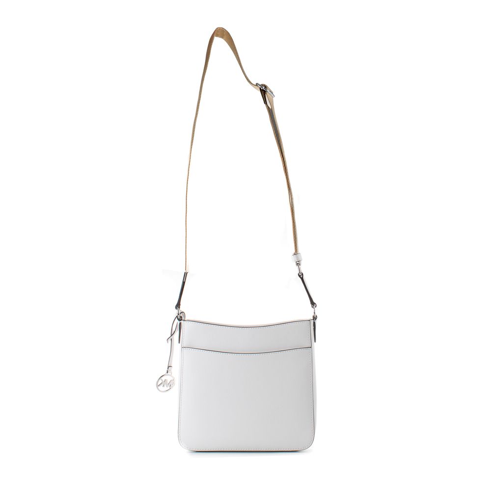 Borsa a tracolla Michael Kors in tela bianca