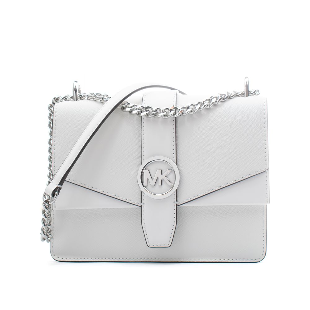 Borsa a tracolla Michael Kors in pelle bianca