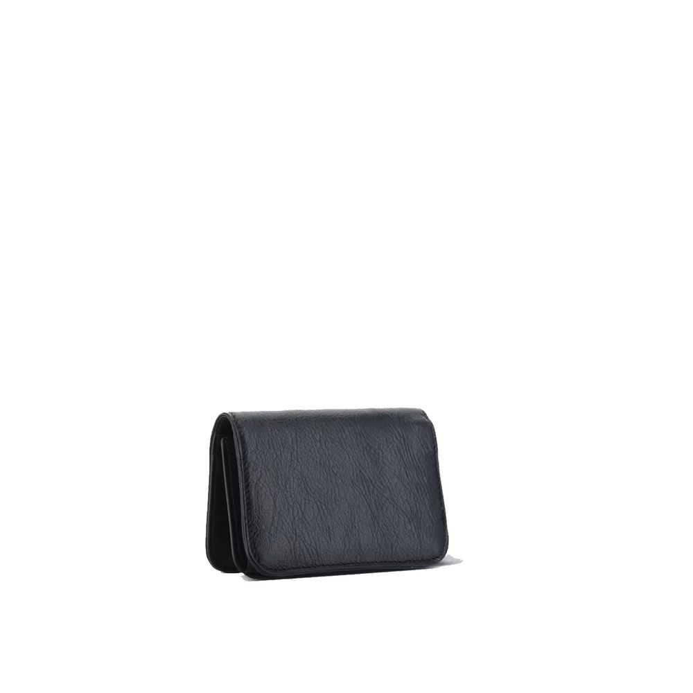 Balenciaga Black Leather Cardholder