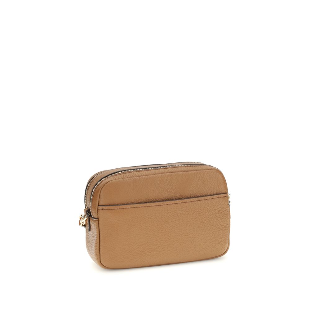 Borsa a spalla Michael Kors in pelle di vitello marrone Bos Taurus