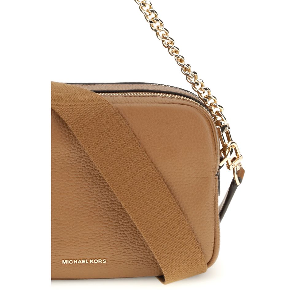 Borsa a spalla Michael Kors in pelle di vitello marrone Bos Taurus