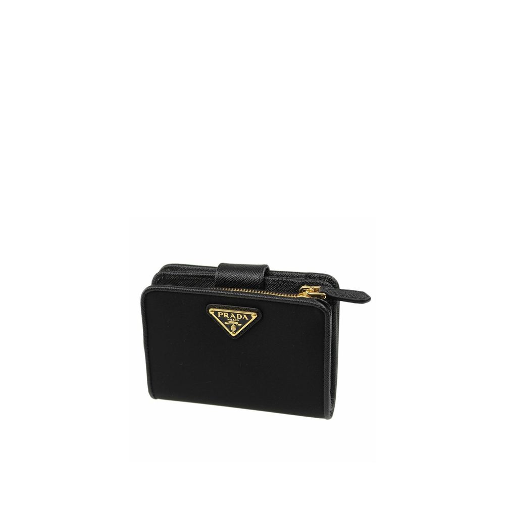 Portafoglio Prada in Nylon Nero