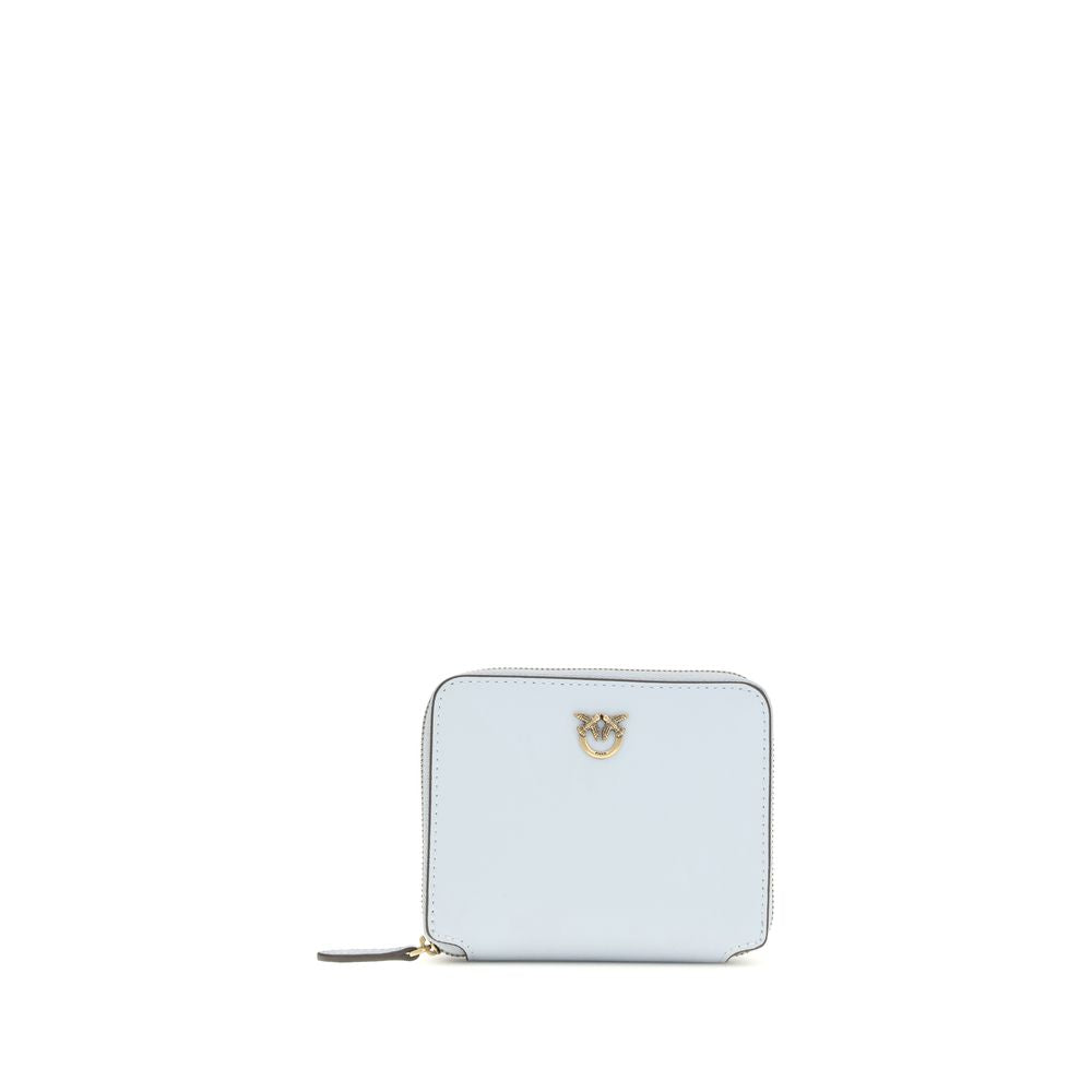 PINKO Portafoglio Bos Taurus in Pelle di Vitello Blu