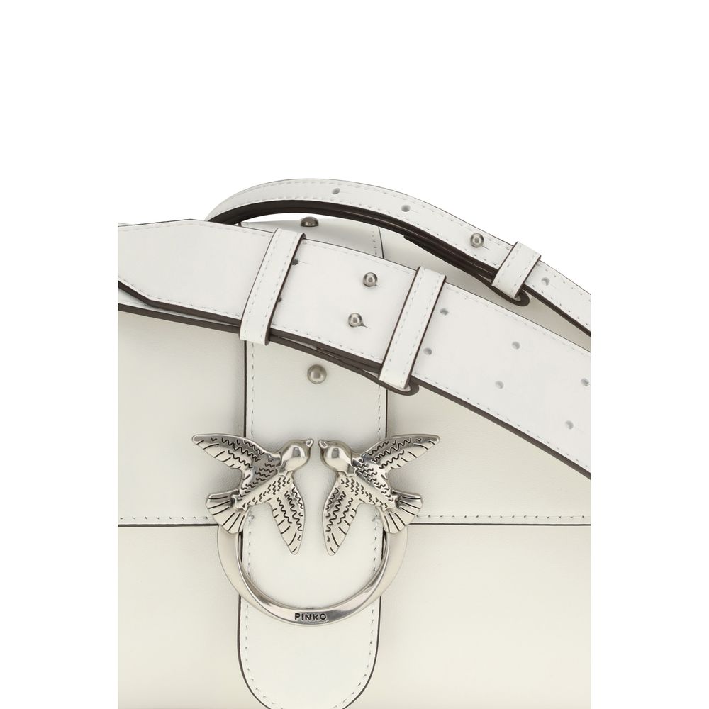 Borsa a tracolla PINKO in pelle bianca