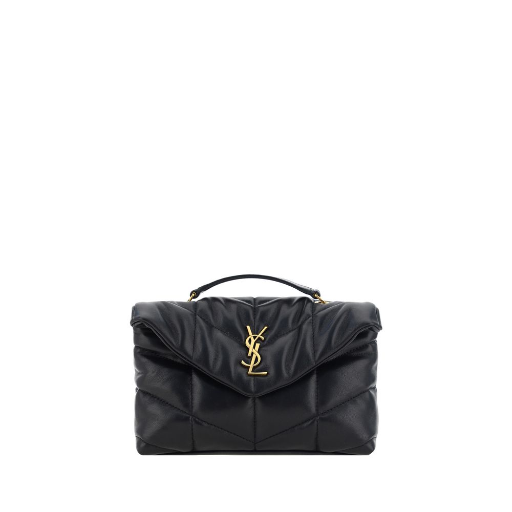 Borsa a Spalla Saint Laurent Nera in Pelle di Agnello Ovis Aries