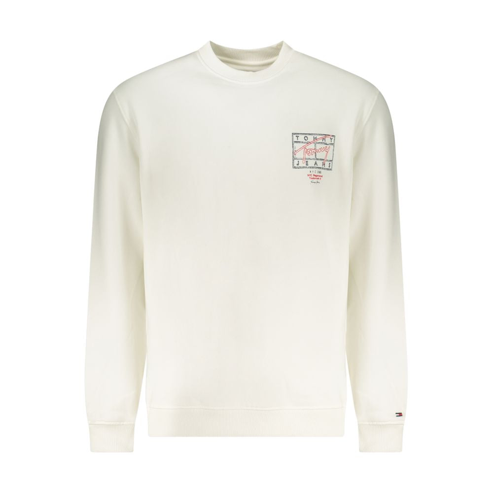 Felpa da uomo Tommy Hilfiger in cotone bianco