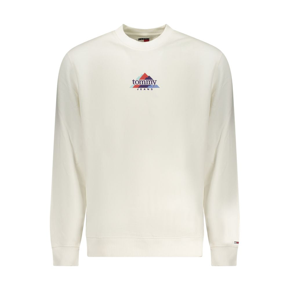 Felpa da uomo Tommy Hilfiger in cotone bianco