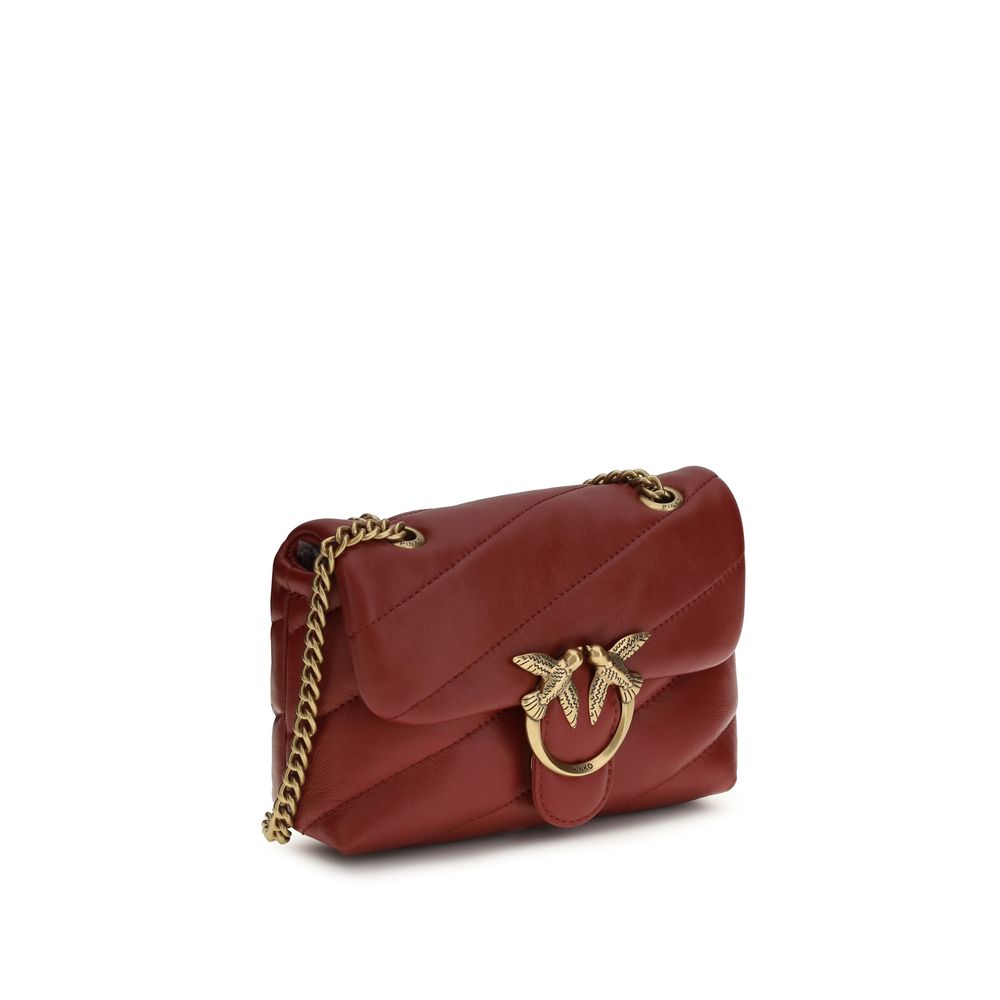 Borsa a Spalla PINKO Bordeaux in Pelle di Vitello Bos Taurus