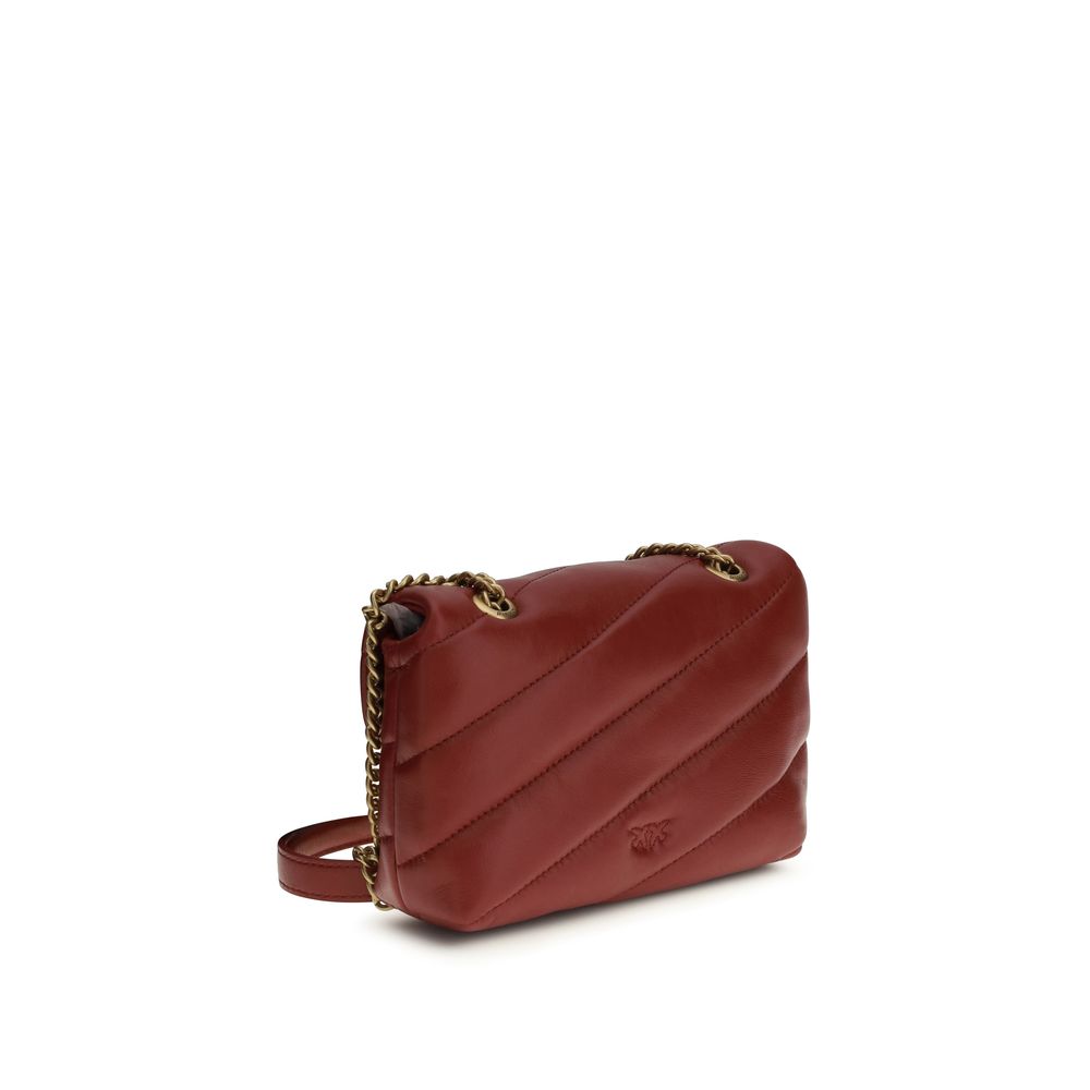 Borsa a Spalla PINKO Bordeaux in Pelle di Vitello Bos Taurus