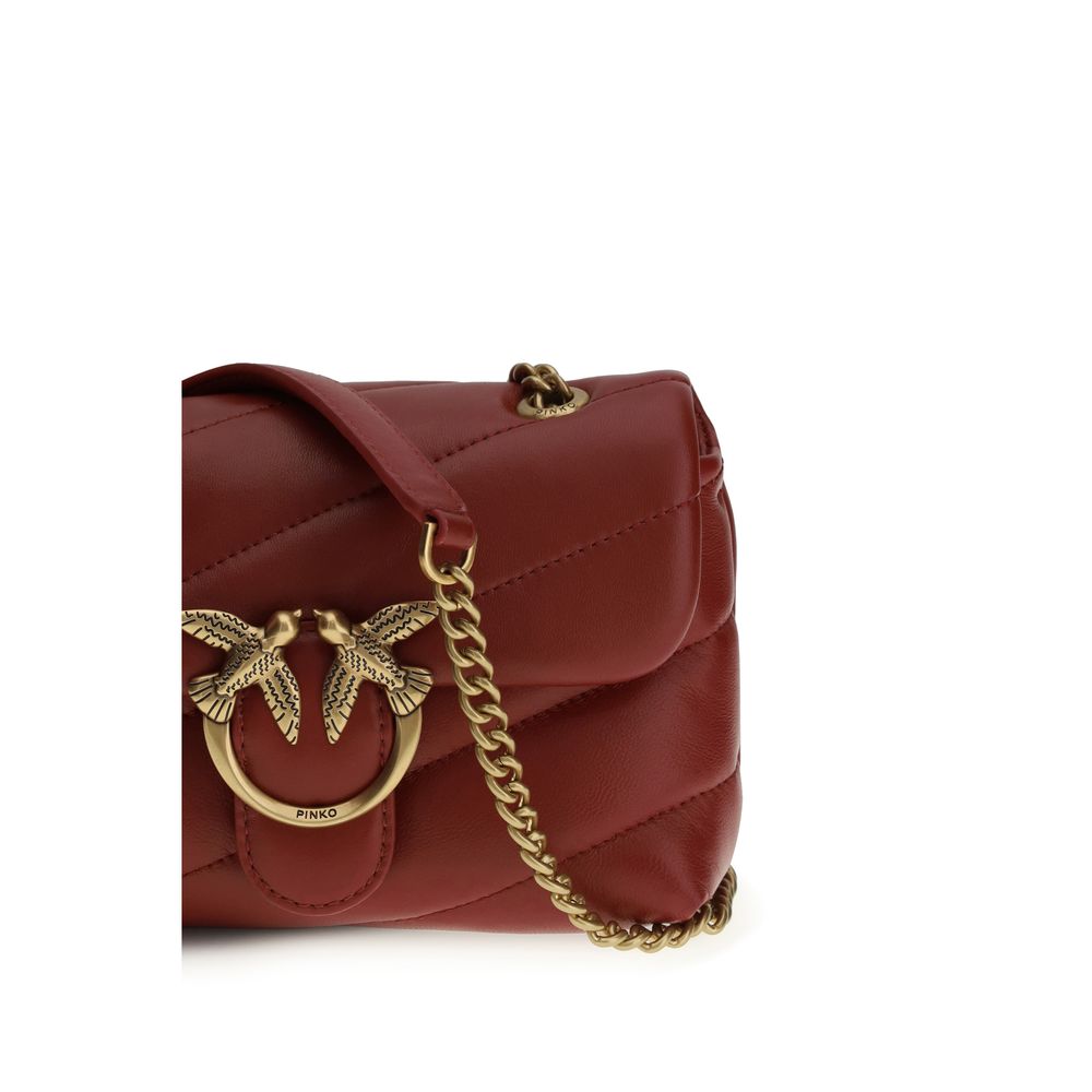 Borsa a Spalla PINKO Bordeaux in Pelle di Vitello Bos Taurus