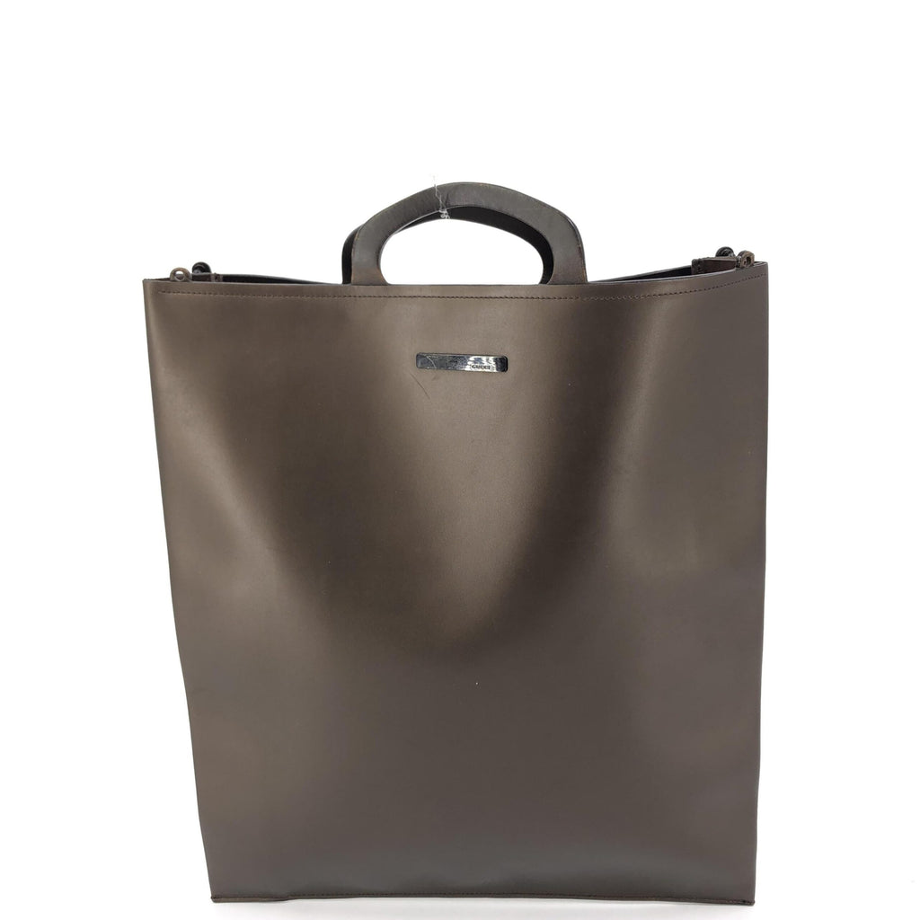 Borsa a mano Gucci in pelle marrone