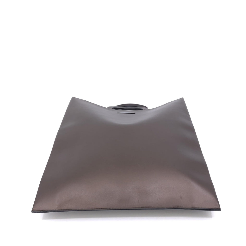 Borsa a mano Gucci in pelle marrone
