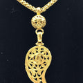 Collana Chanel placcata oro con logo Coco
