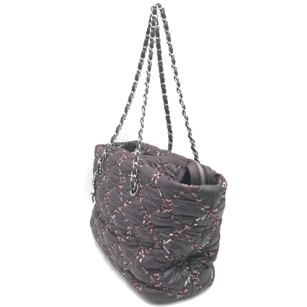 Borsa a tracolla Chanel Paris-Byzance in nylon viola