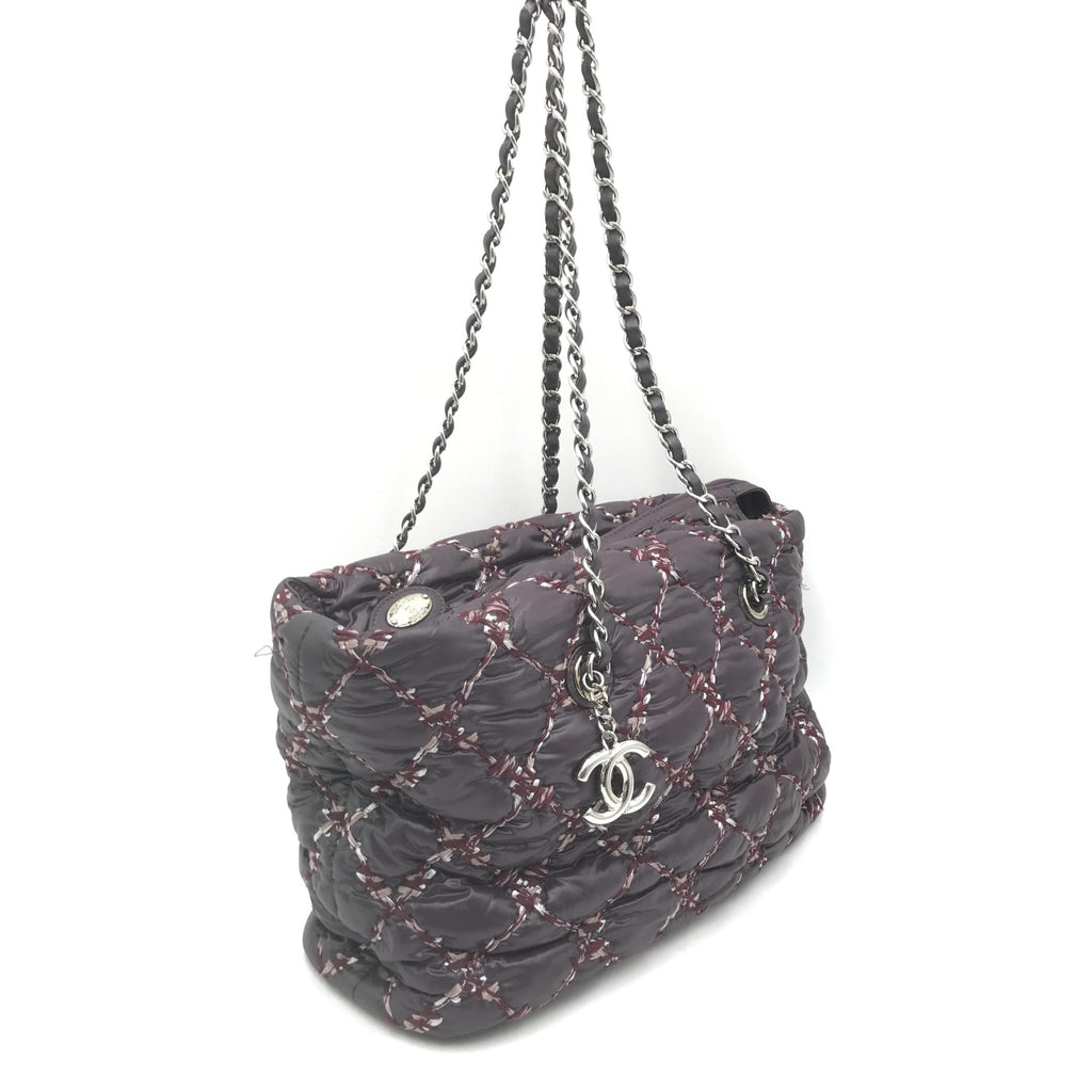 Borsa a tracolla Chanel Paris-Byzance in nylon viola