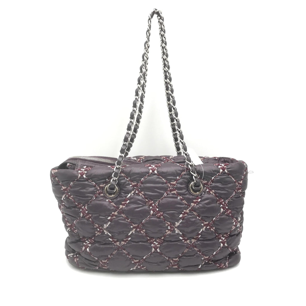 Borsa a tracolla Chanel Paris-Byzance in nylon viola