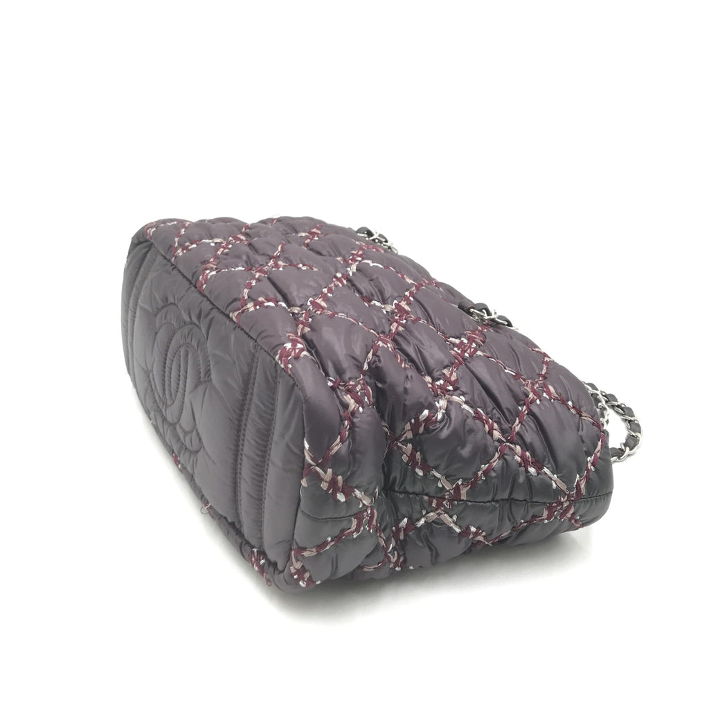 Borsa a tracolla Chanel Paris-Byzance in nylon viola