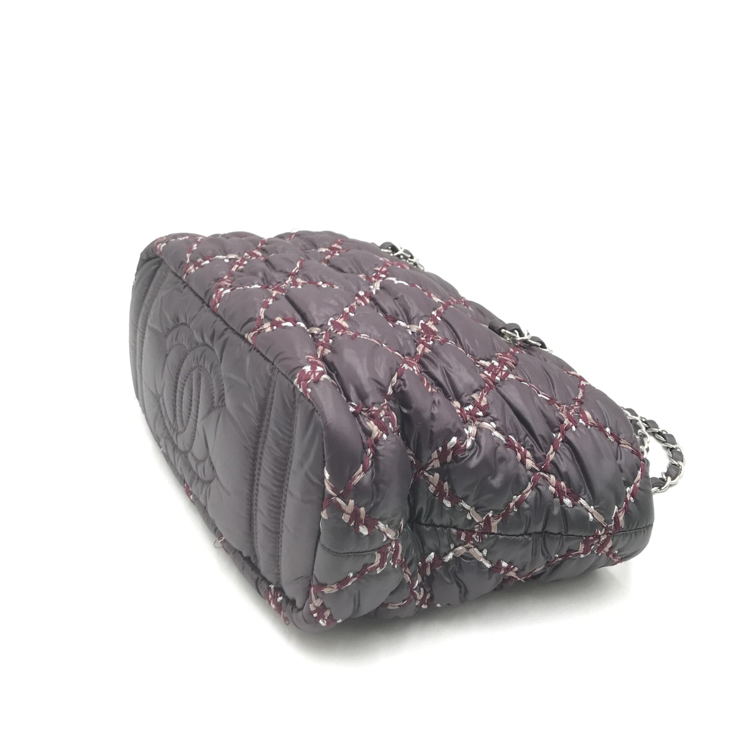 Borsa a tracolla Chanel Paris-Byzance in nylon viola