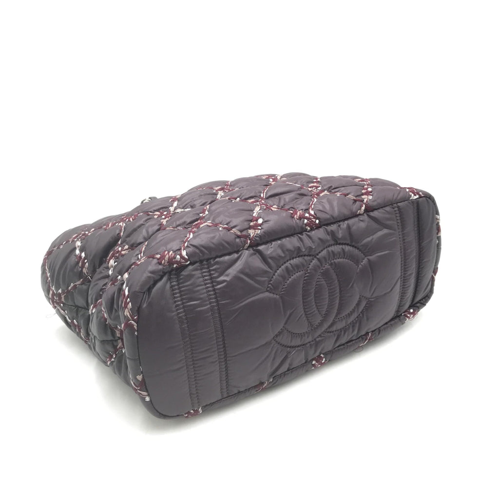 Borsa a tracolla Chanel Paris-Byzance in nylon viola