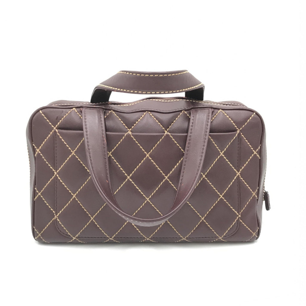 Borsa Chanel Wild Stitch Mini Boston rossa