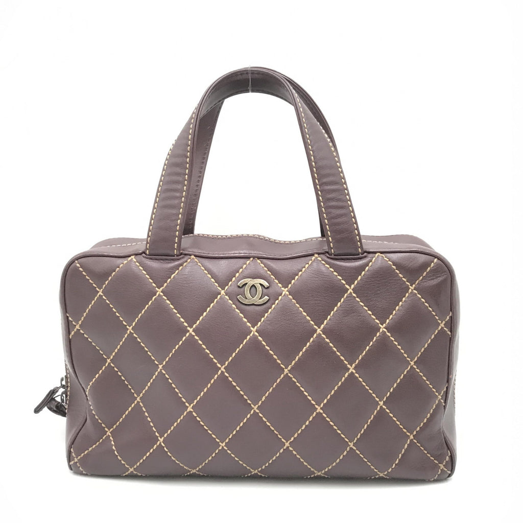 Borsa Chanel Wild Stitch Mini Boston rossa