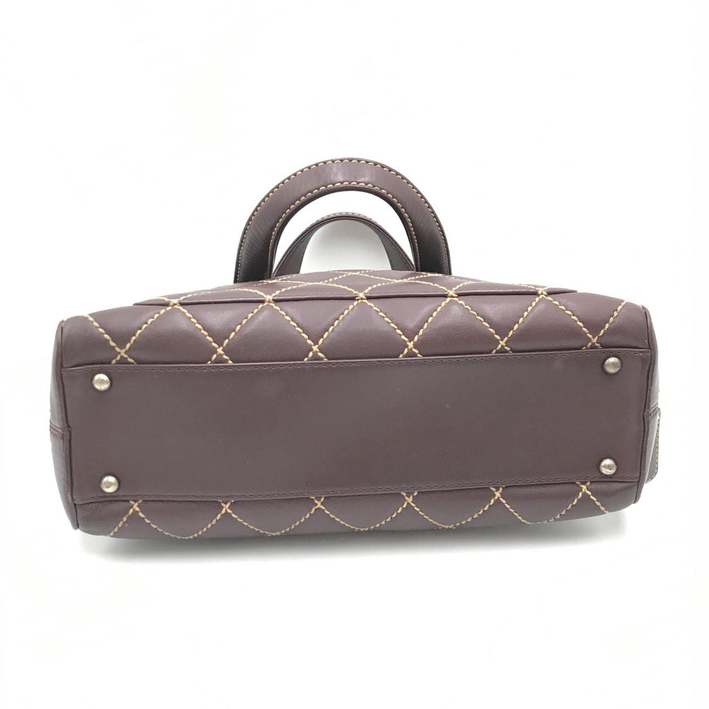 Borsa Chanel Wild Stitch Mini Boston rossa