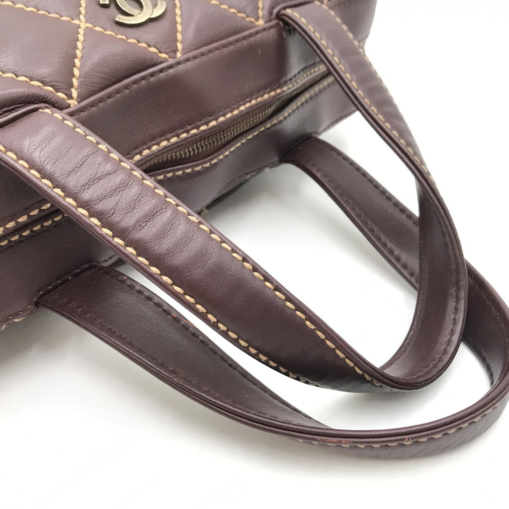 Borsa Chanel Wild Stitch Mini Boston rossa