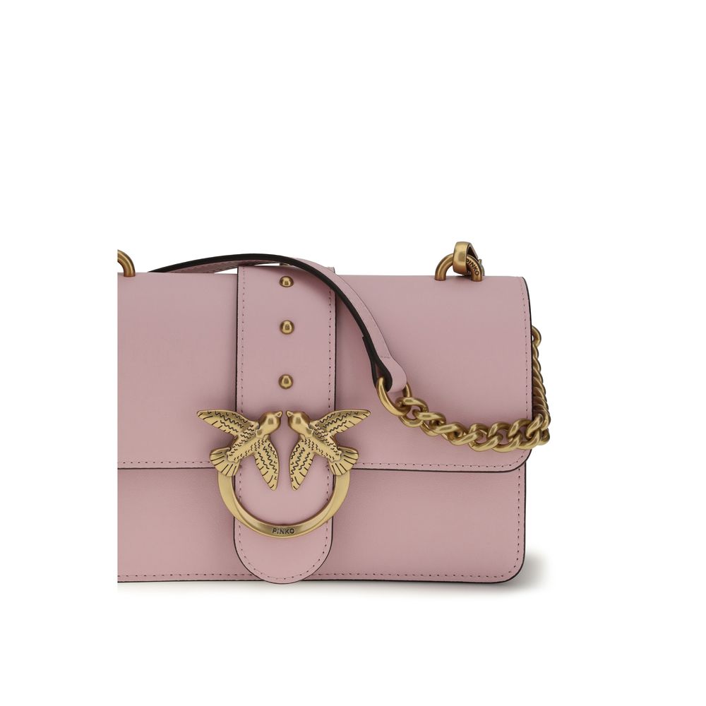 PINKO Borsa a Tracolla Multicolor in Pelle di Vitello Bos Taurus