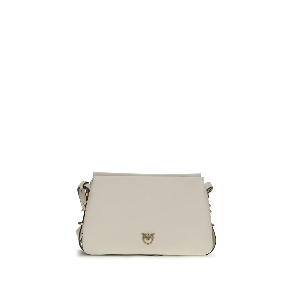 Borsa a spalla PINKO in pelle di vitello bianca Bos Taurus