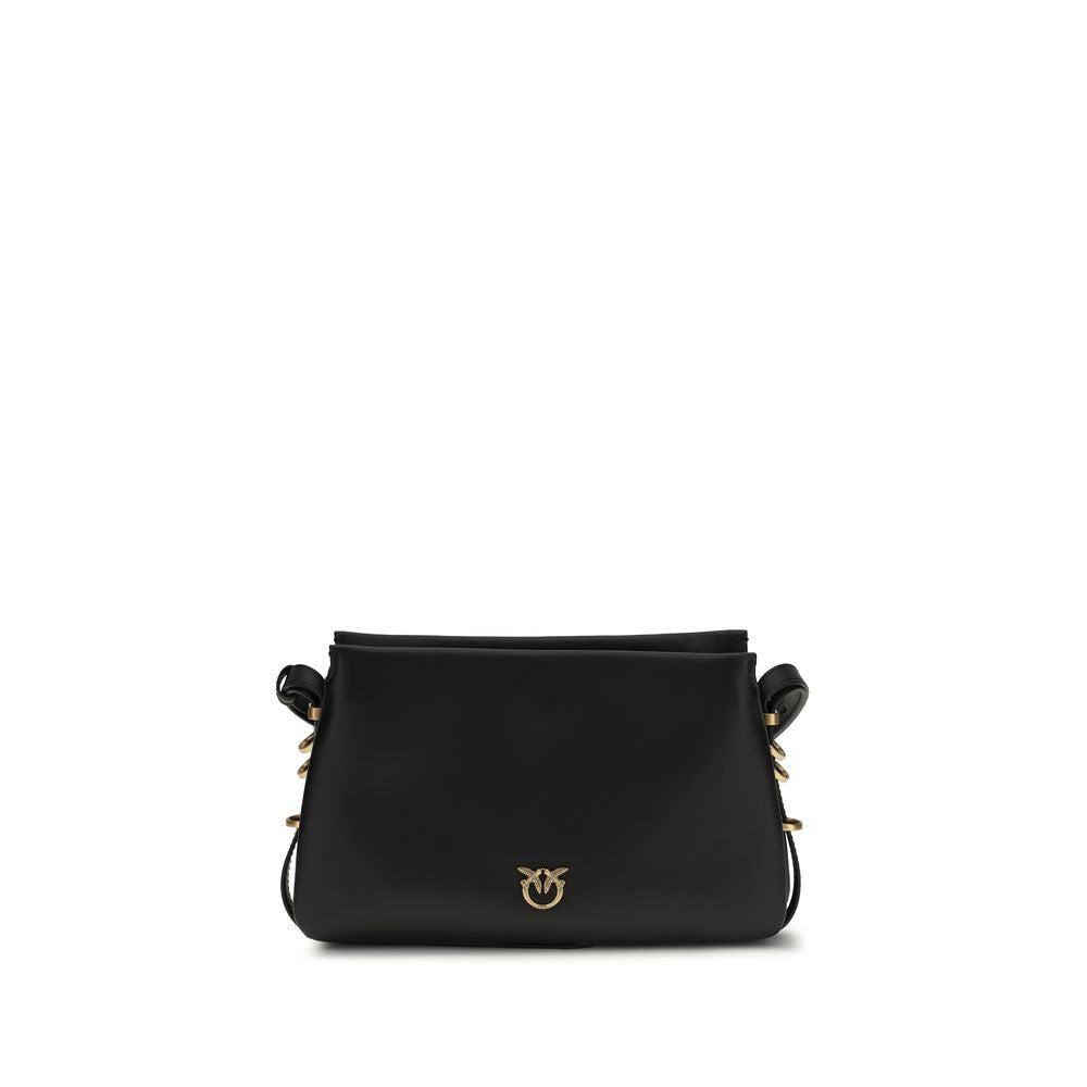 Borsa a tracolla PINKO in pelle di vitello nera Bos Taurus