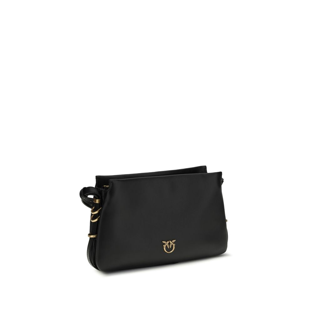 Borsa a tracolla PINKO in pelle di vitello nera Bos Taurus