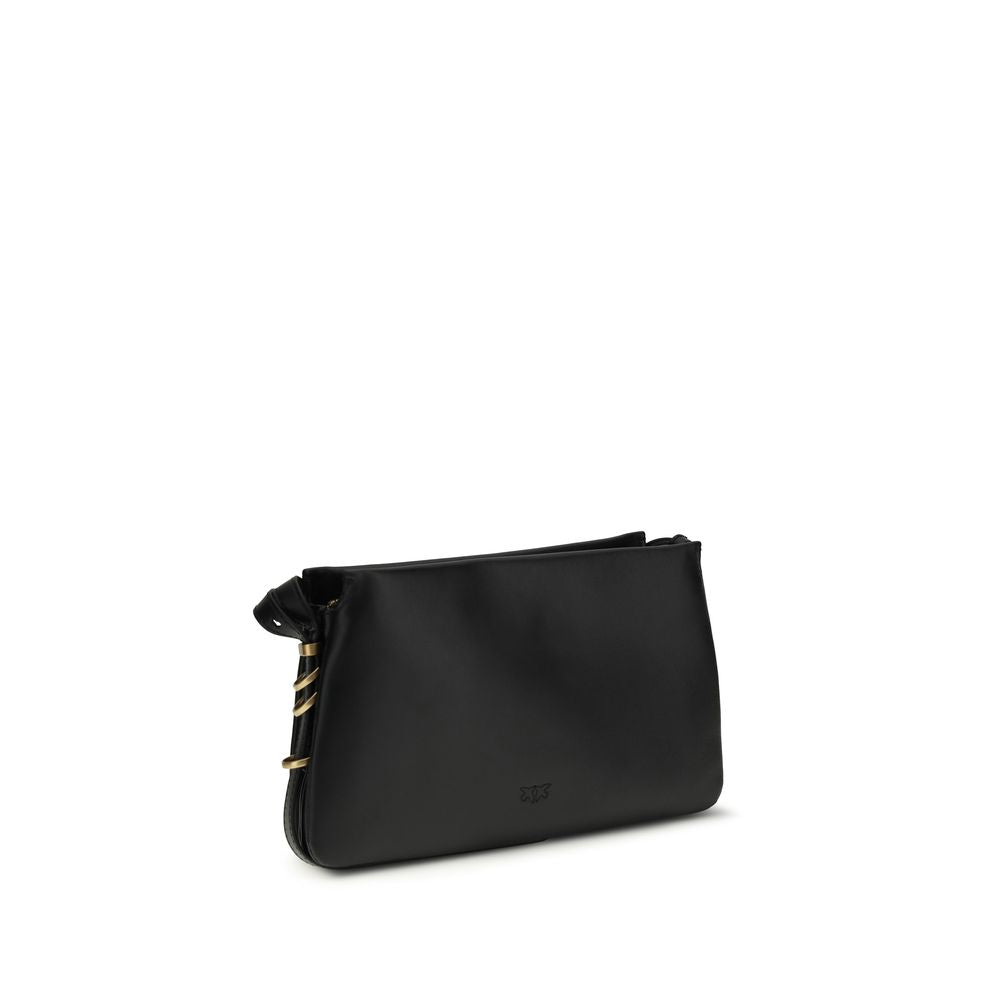 Borsa a tracolla PINKO in pelle di vitello nera Bos Taurus