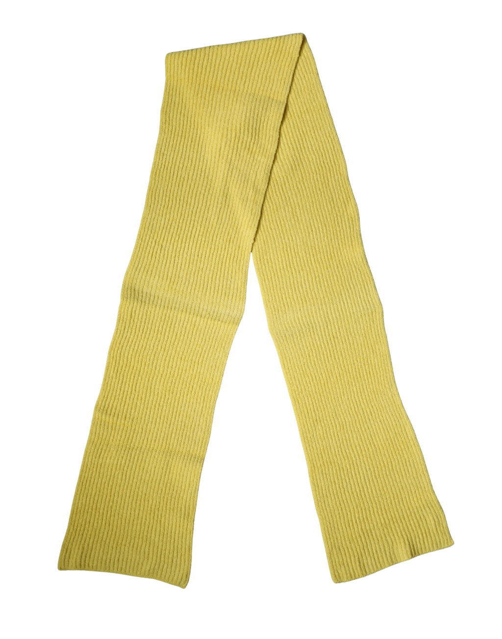 Foulard da collo in maglia di cotone giallo Dolce & Gabbana 270 cm x 31 cm Sciarpa da uomo
