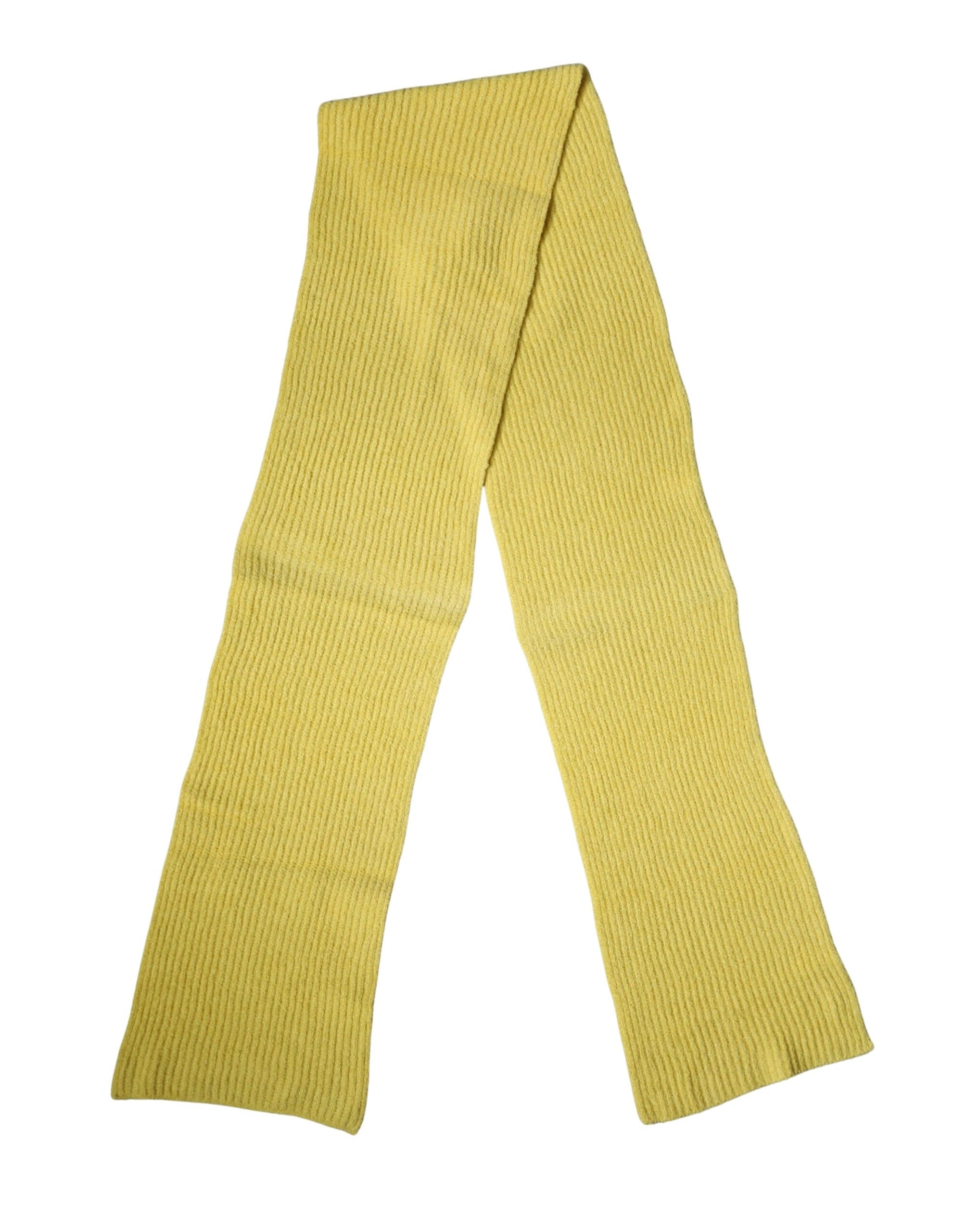 Foulard da collo in maglia di cotone giallo Dolce & Gabbana 270 cm x 31 cm Sciarpa da uomo