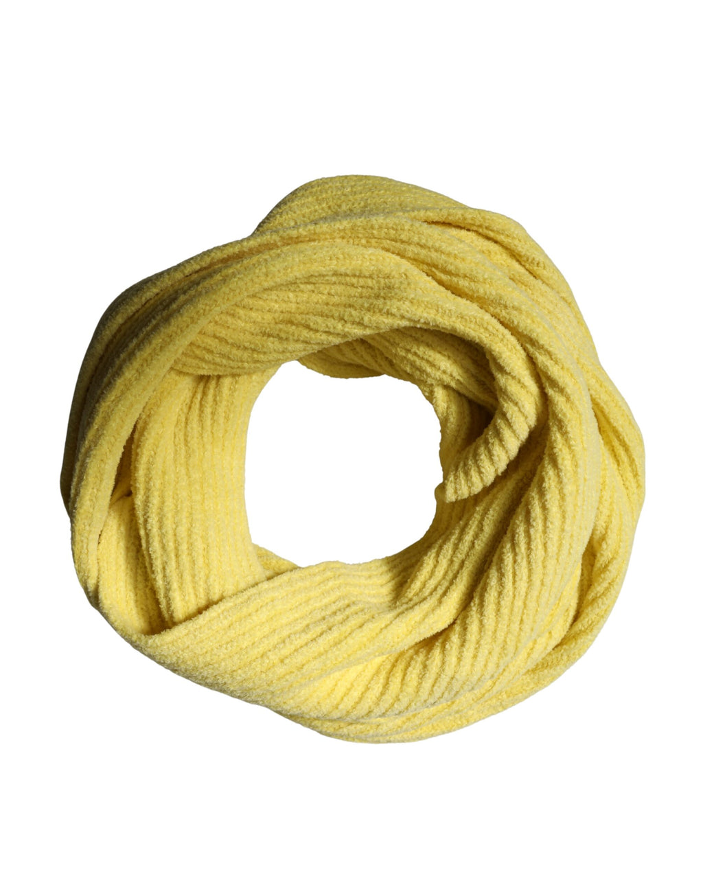 Foulard da collo in maglia di cotone giallo Dolce & Gabbana 270 cm x 31 cm Sciarpa da uomo
