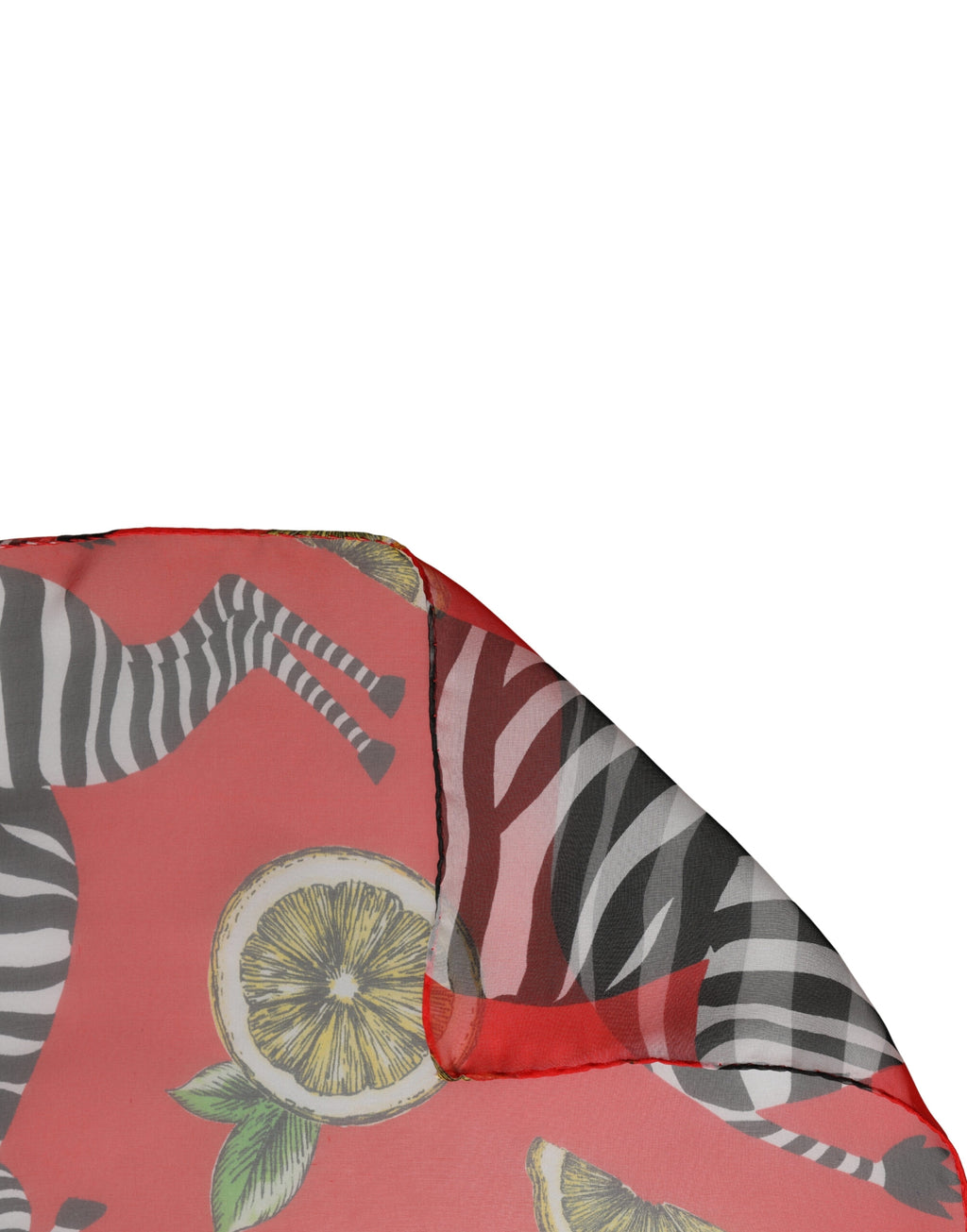 Dolce & Gabbana Sciarpa Stola Foulard in Seta Stampa Zebrata Rossa 200 cm x 132 cm