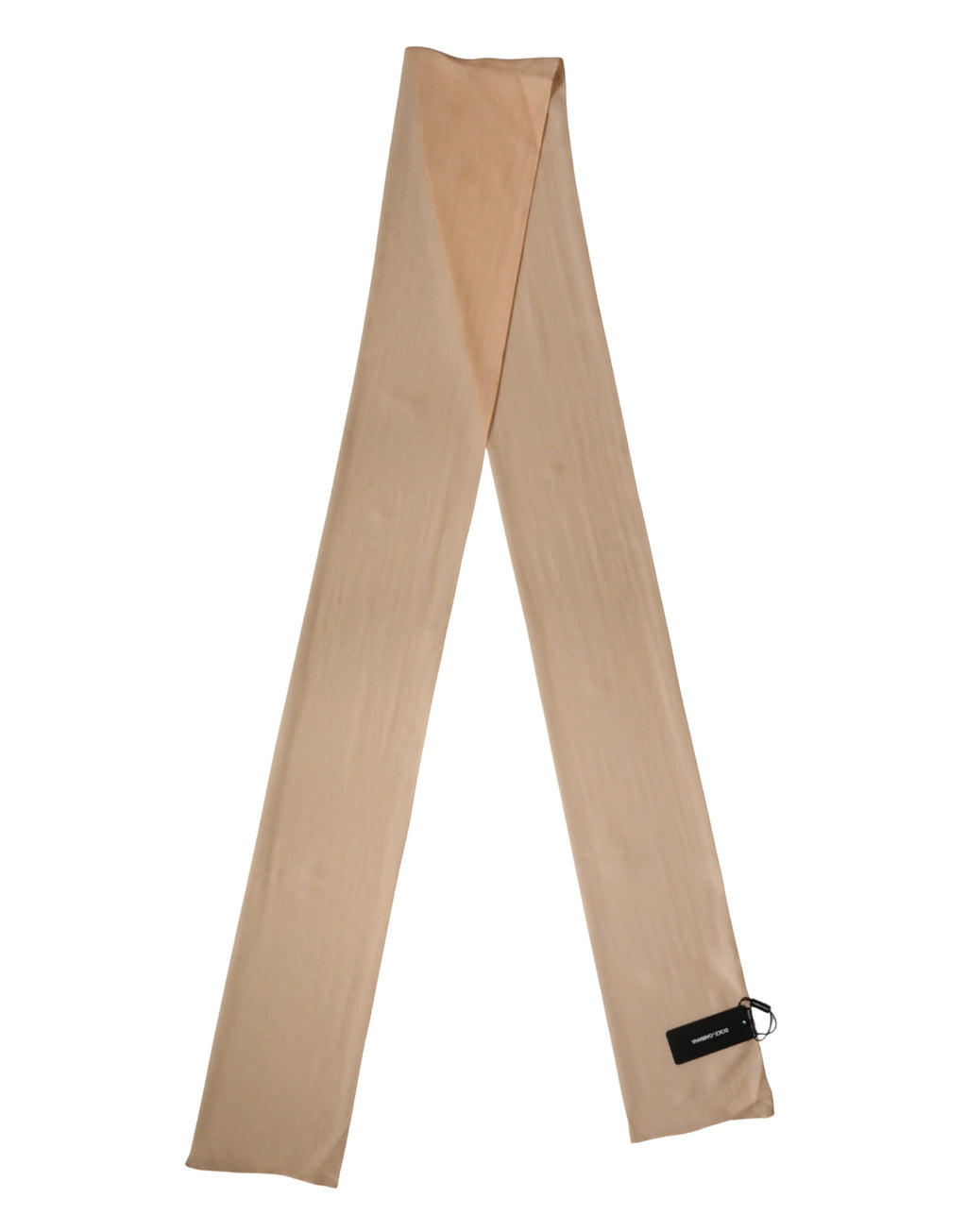 Sciarpa/Foulard a fascia in seta beige Dolce & Gabbana 292cm x 19cm