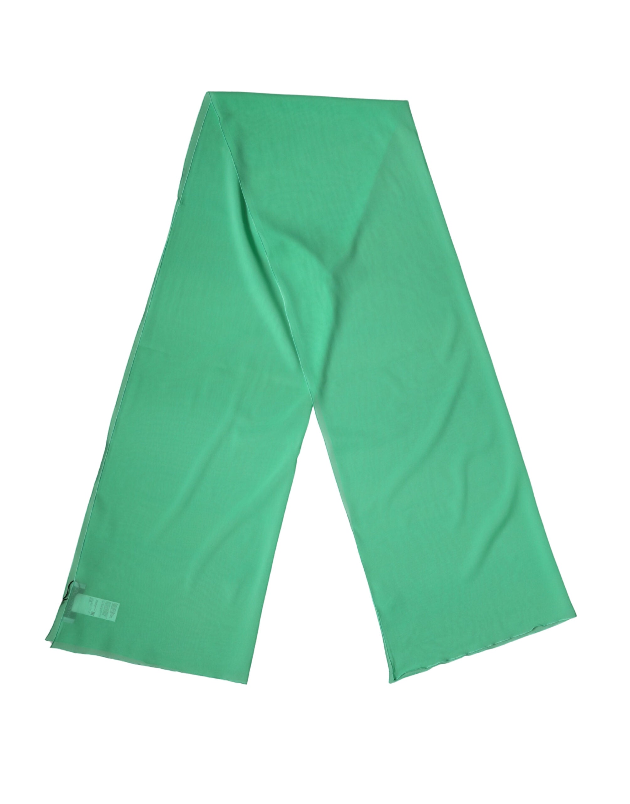 Sciarpa Foulard Stola Avvolgente in Seta Verde Dolce & Gabbana 200cm x 64cm