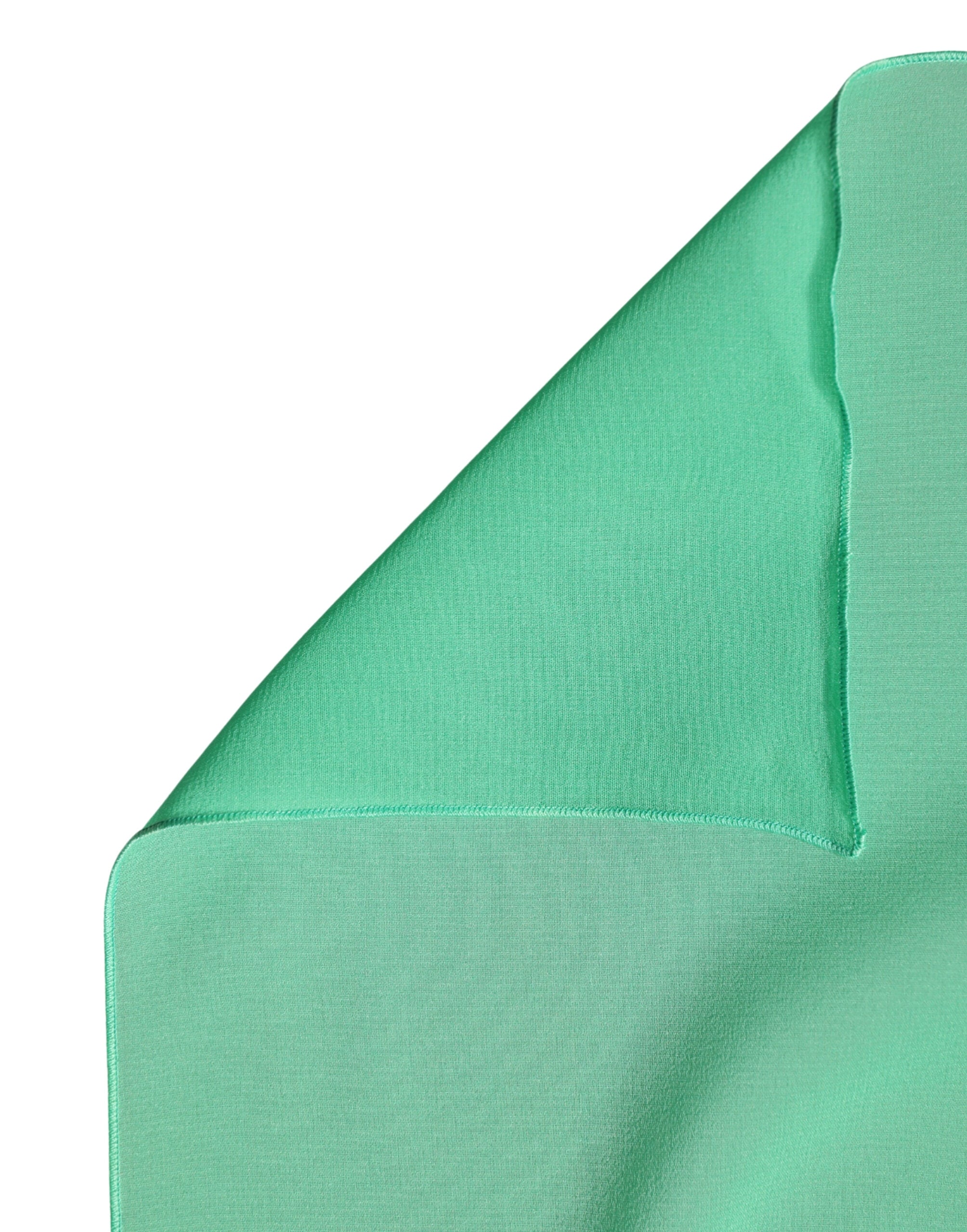 Sciarpa Foulard Stola Avvolgente in Seta Verde Dolce & Gabbana 200cm x 64cm