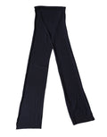 Dolce & Gabbana Sciarpa/Scialle in lana nera lavorata a maglia, collo a scialle, 200cm x 25cm