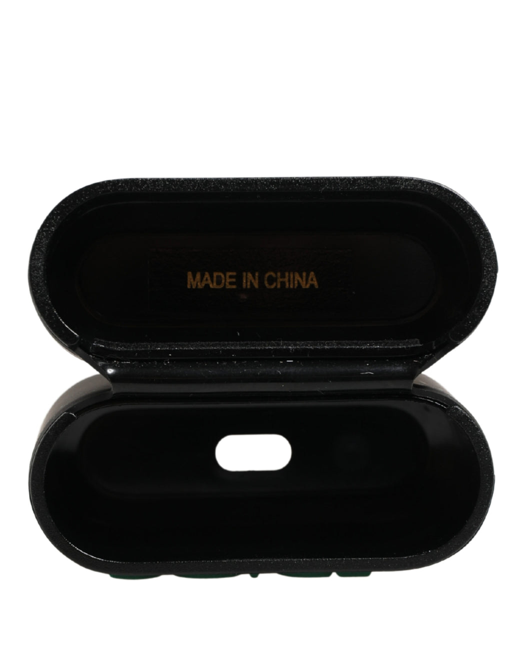 Dolce & Gabbana Custodia Nera in PVC per Airpods con Logo a Rilievo da Donna