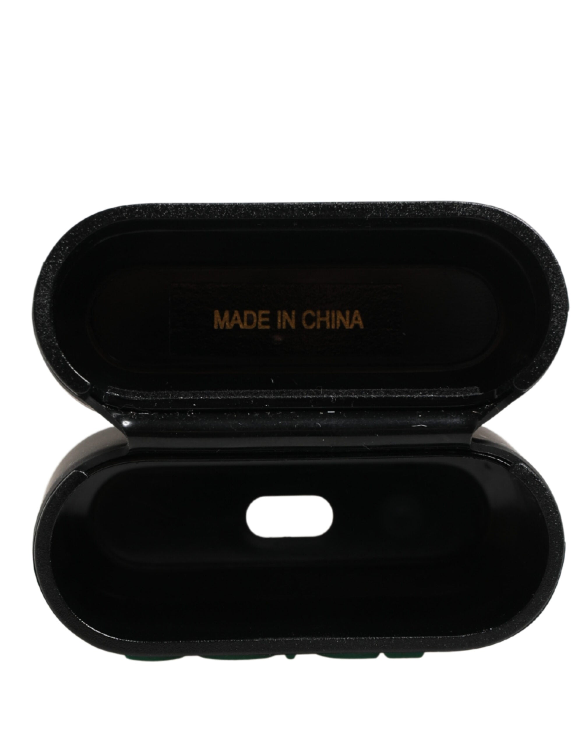 Dolce & Gabbana Custodia Nera in PVC per Airpods con Logo a Rilievo da Donna