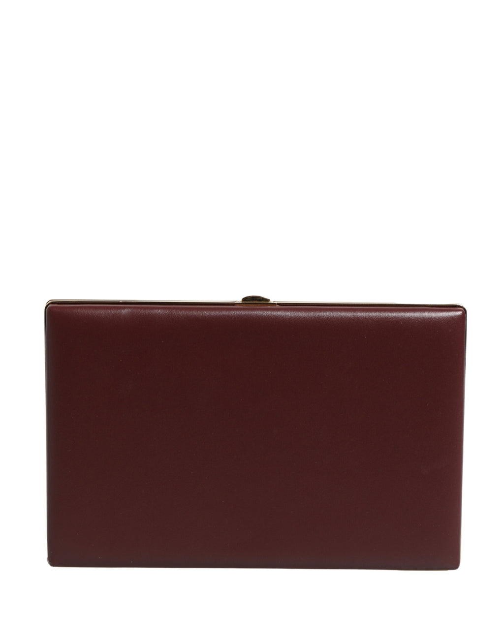 Dolce & Gabbana Borsa Pochette da Sera da Donna in Pelle di Vitello Marrone