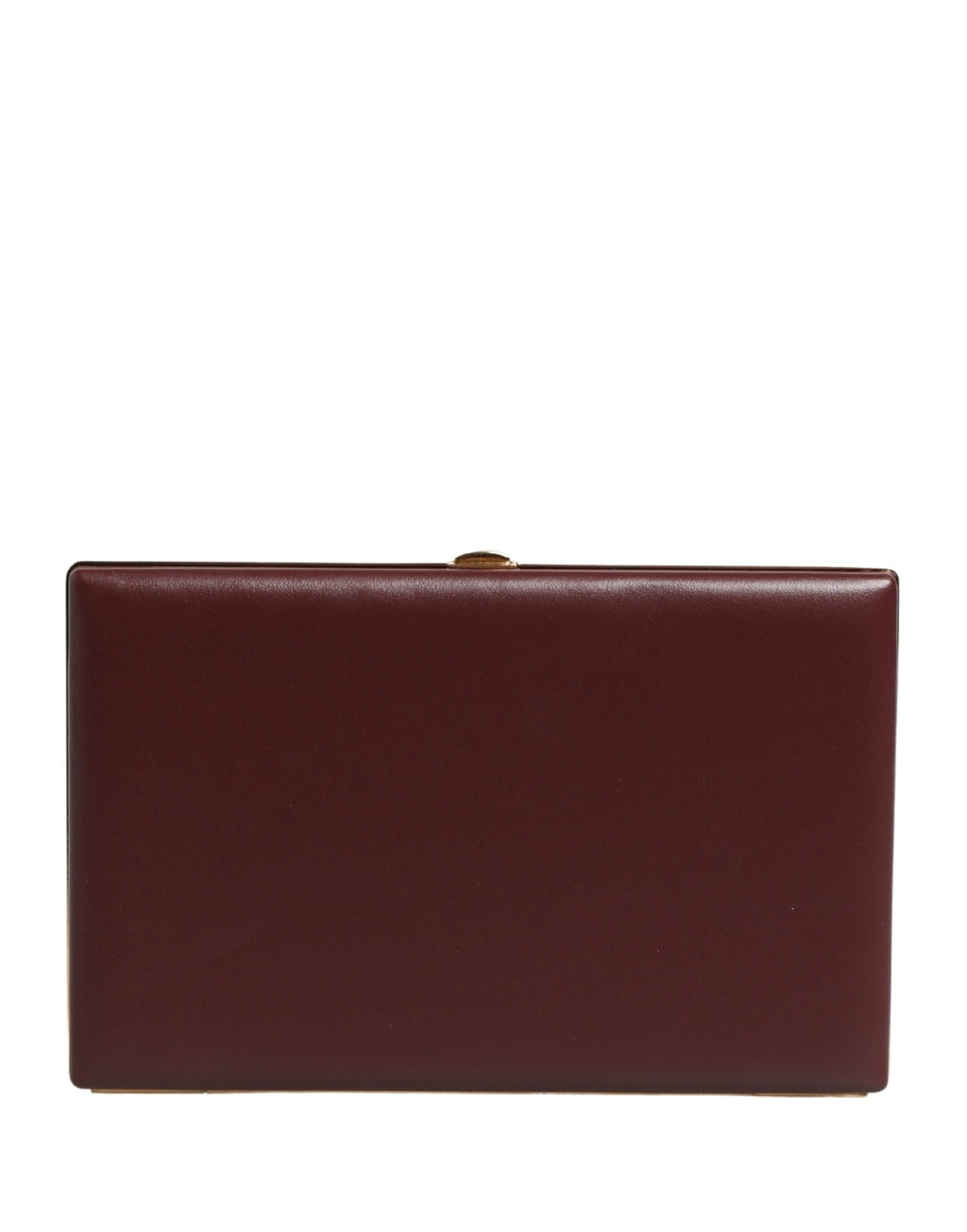Dolce & Gabbana Borsa Pochette da Sera da Donna in Pelle di Vitello Marrone