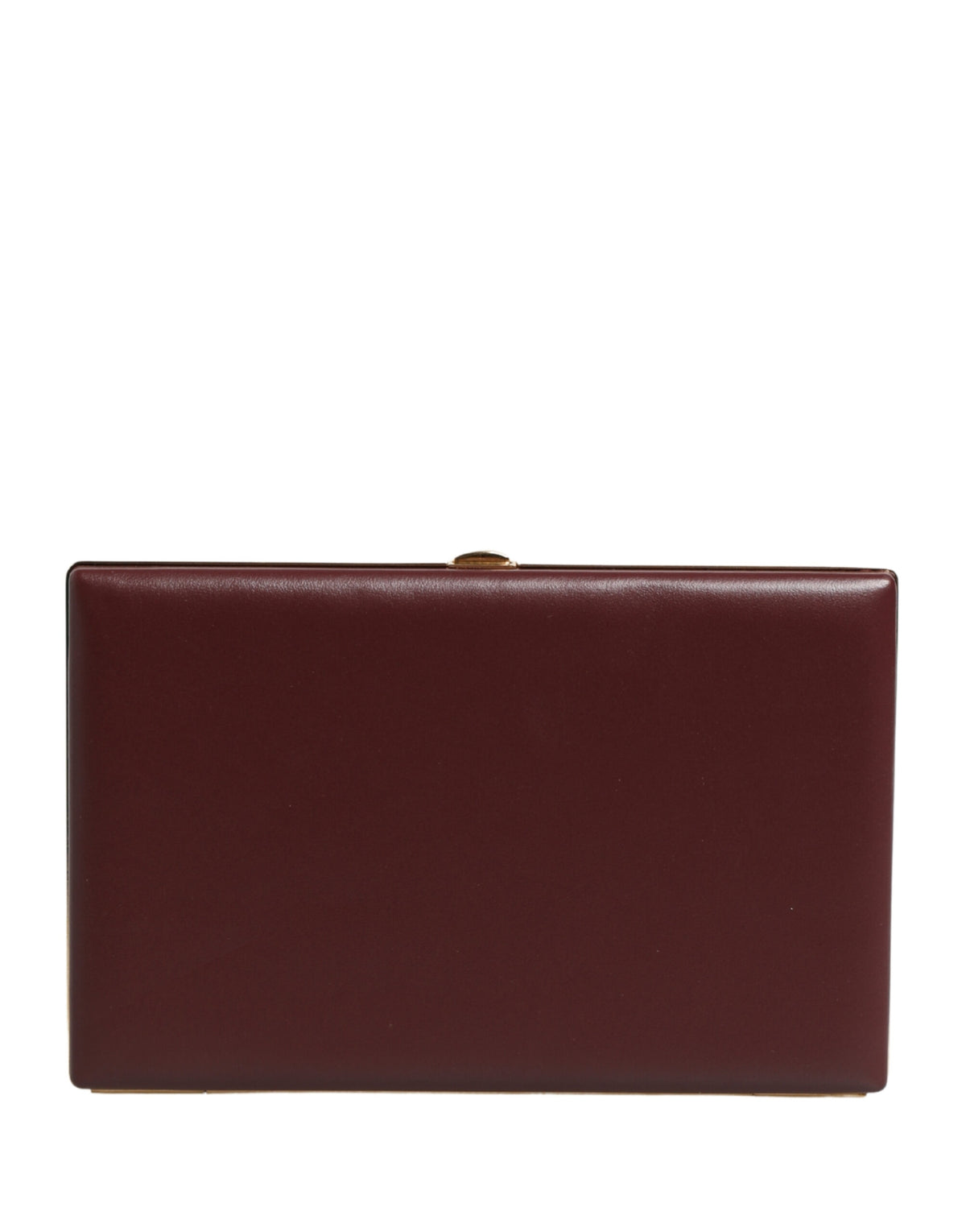 Dolce & Gabbana Borsa Pochette da Sera da Donna in Pelle di Vitello Marrone