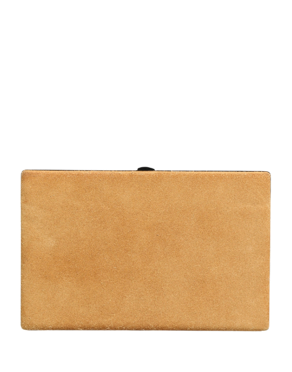 Borsa Clutch da Sera da Donna in Pelle di Vitello Vellutata Beige Dolce & Gabbana