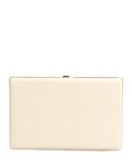 Dolce & Gabbana White Lambskin Leather Clutch Evening Women Purse Bag